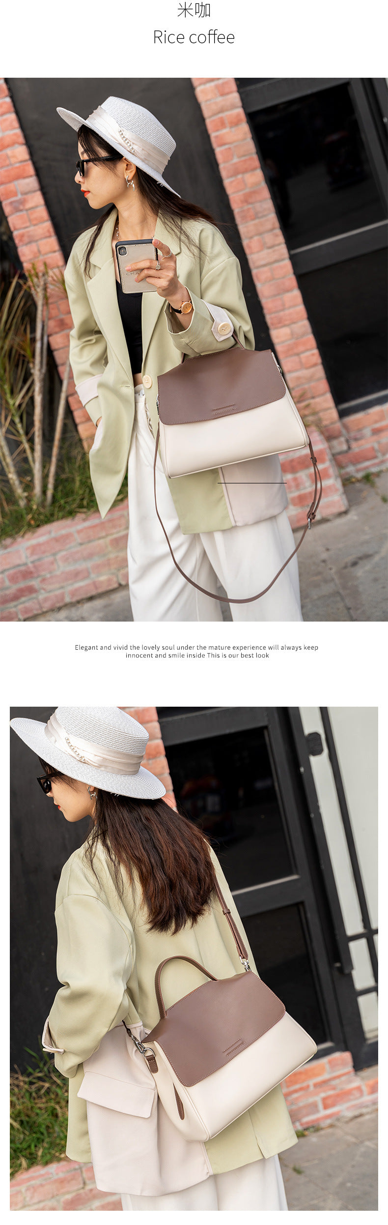 Cross-border Tote Bag for Women2024Summer new soft leather large capacity niche high-end genuine leather single shoulder crossbody bag