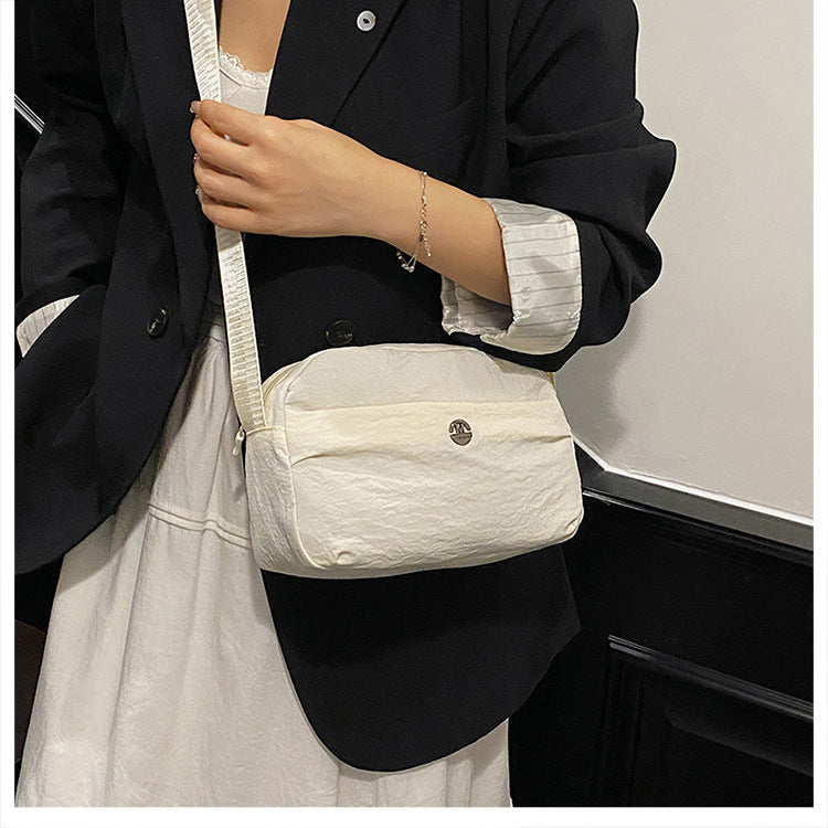 Casual texture niche design small square bag2025Spring New Fashionable Trendy Women's Single Shoulder Crossbody Bag