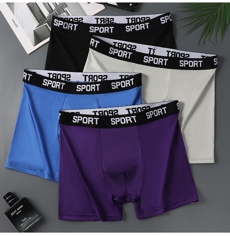 One piece dropshipping sport Men's Sports Underwear Fashionable Comfortable Boxer Briefs Breathable Four-Corner Shorts Wholesale http://detail.1688.com/offer/917246029177.html