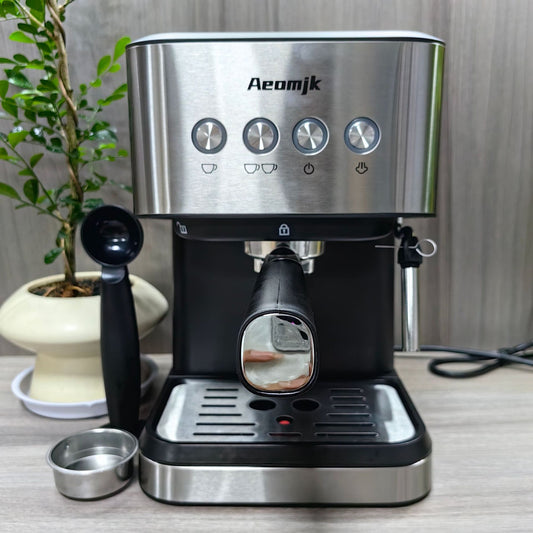Cross-Border coffee machine Italian Semi-Automatic Coffee Machine Espresso High-Pressure Extraction Milk Frother Coffee Machine