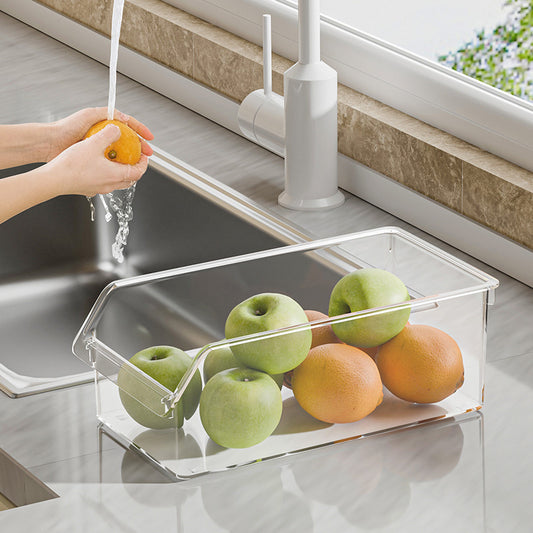Refrigerator Storage Box Kitchen Plastic Transparent Egg Fruit Vegetable Organizer Drawer Storage Box Storage Box Fresh-keeping Box