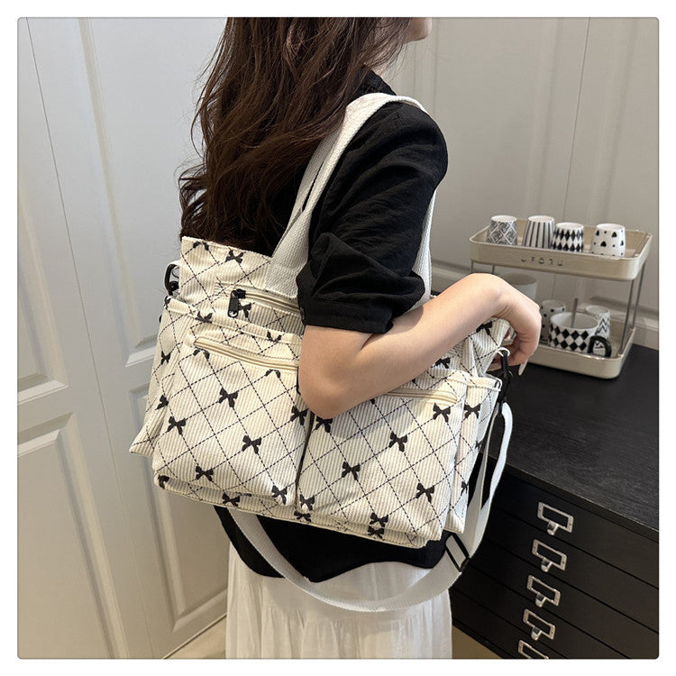 2025Summer New Simple Fashion Underarm Tote Bag This Year's Trendy Retro Commuter Shoulder Bag for Women