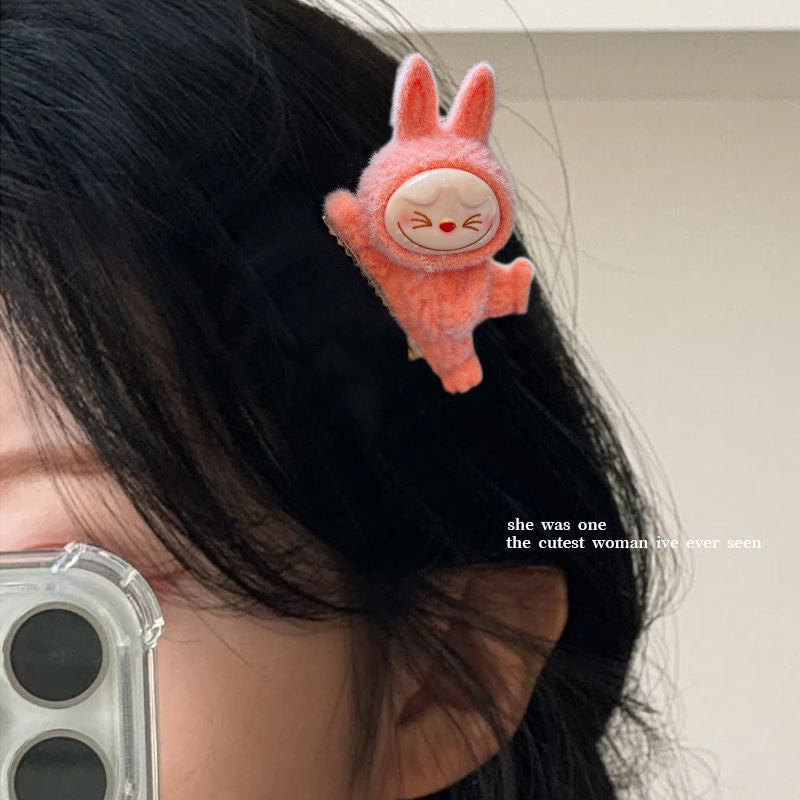 Cute Labubu Doll Hair Clip – Adorable Cartoon Accessory for Girls