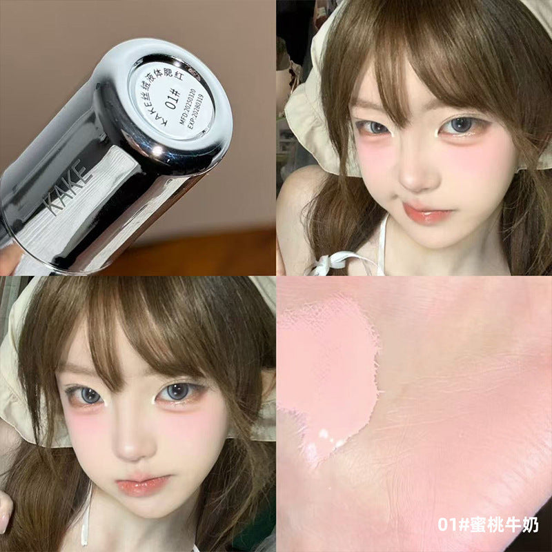 KAKE Velvet Liquid Blush Brightening Natural Korean Style Low Saturation Matte Blush Stick Affordable for Students