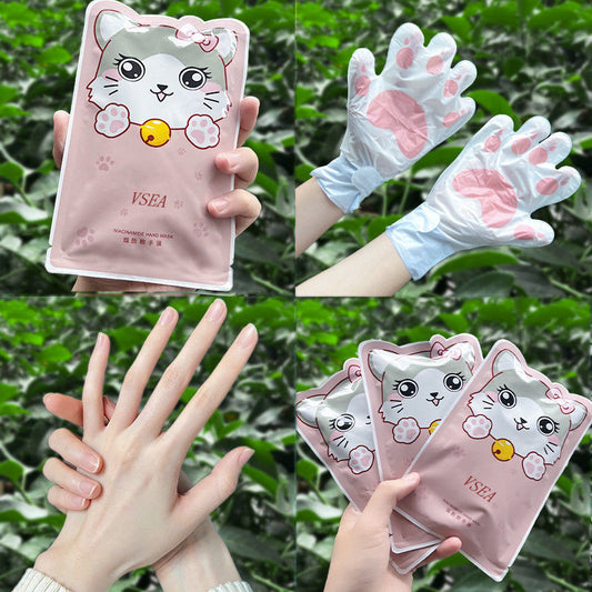 (Manufacturer Genuine Wholesale）Niacinamide Cat Claw Hand Mask Moisturizing Replenishing Whitening Hand Care Hand Mask Foot Mask