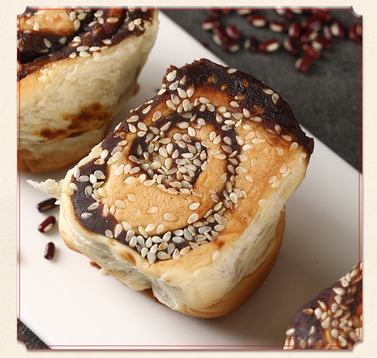 Wholesale Red Bean Paste Bread Breakfast Tear Bread Traditional Snacks Pastries