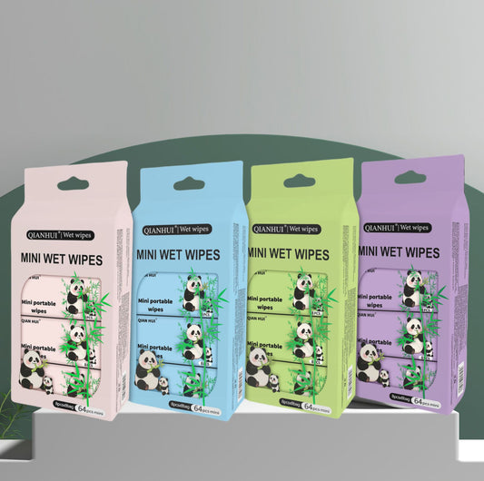 Mini Wet Wipes Small Pack Infant Hand Mouth Children Portable Extractable Cleaning Wipes Mini Baby Wet Tissues