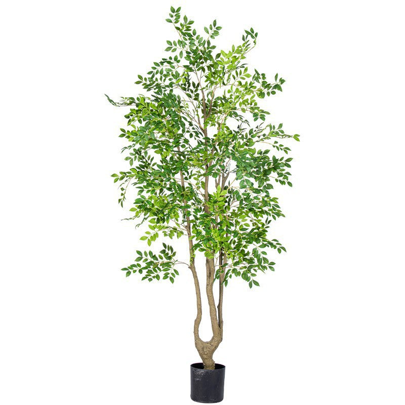 High-End Artificial Green Plant Elm Money Tree Banyan Tree Large Floor Plant Indoor Living Room Atmosphere Fake Tree Landscaping Decoration