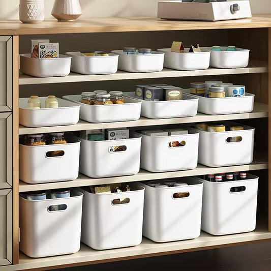 Miscellaneous Storage Box Desktop Cosmetics Retail Toy Organizer Household Plastic Storage Box Kitchen Finishing