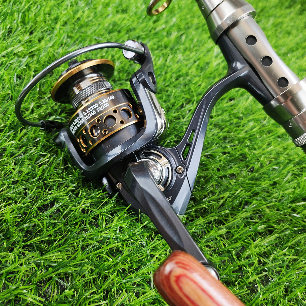 ZURYP Fishing Gear Set Long Casting Lure Sea Fishing Rod Full Set Soft Bait Hooks Fishing Line Cross-Border Exclusive