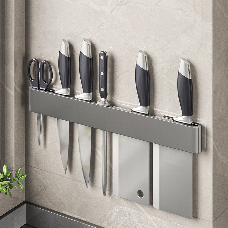 Manufacturer supplies multifunctional kitchen storage rack Knife Rest Wall-Mounted Simple Knife Holder Storage for Kitchen Knives