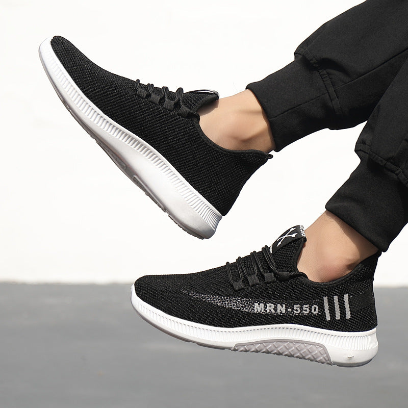 Men's Sneakers2024Spring New Trendy Casual Shoes Running Shoes Couple Shoes Mesh Flyknit Shoes Export