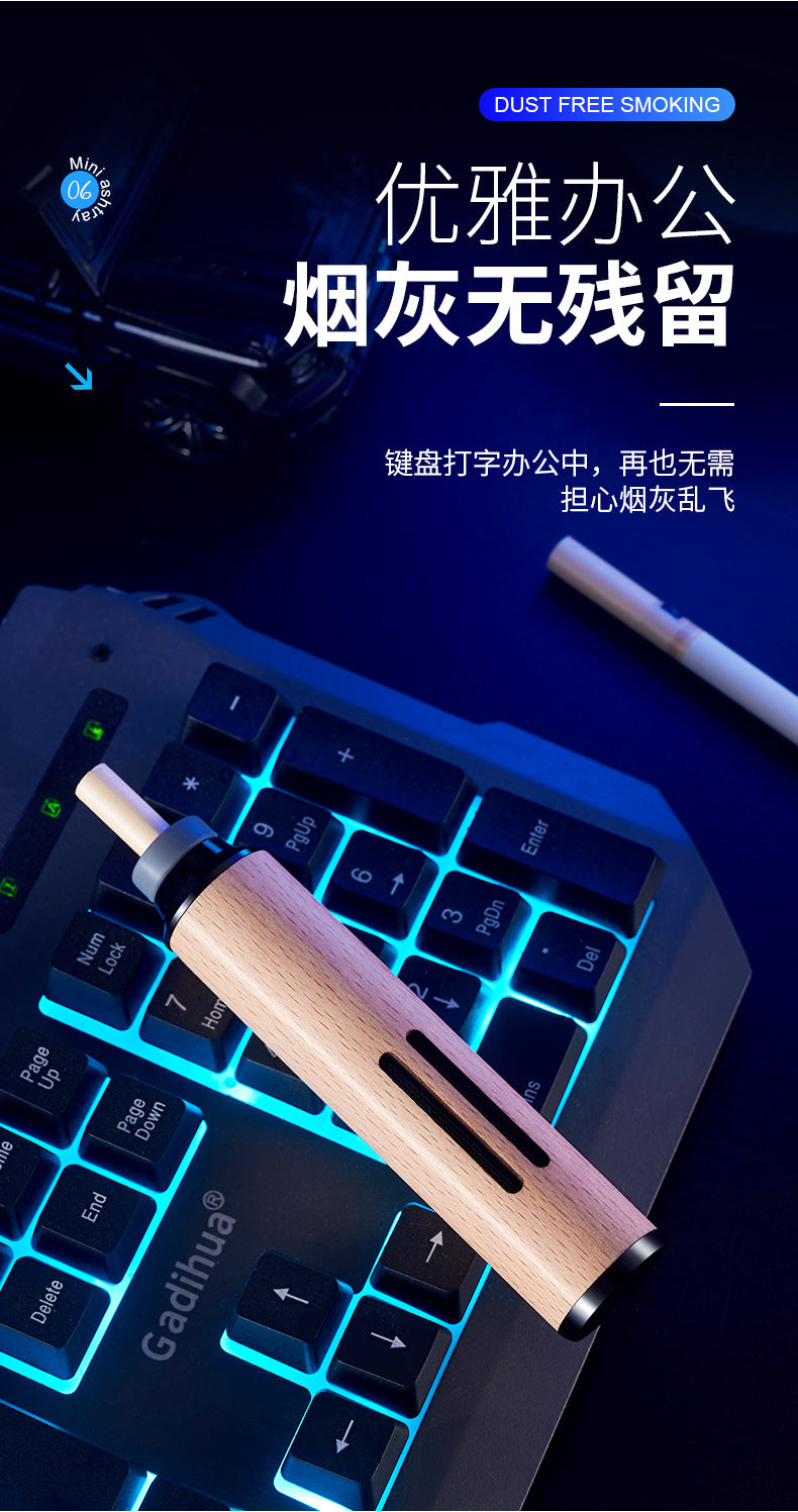 Car Ashtray Anti-ash Artifact Portable Car Ashtray Smoking Artifact Driving Lazy Anti-flying Ash Cigarette Holder