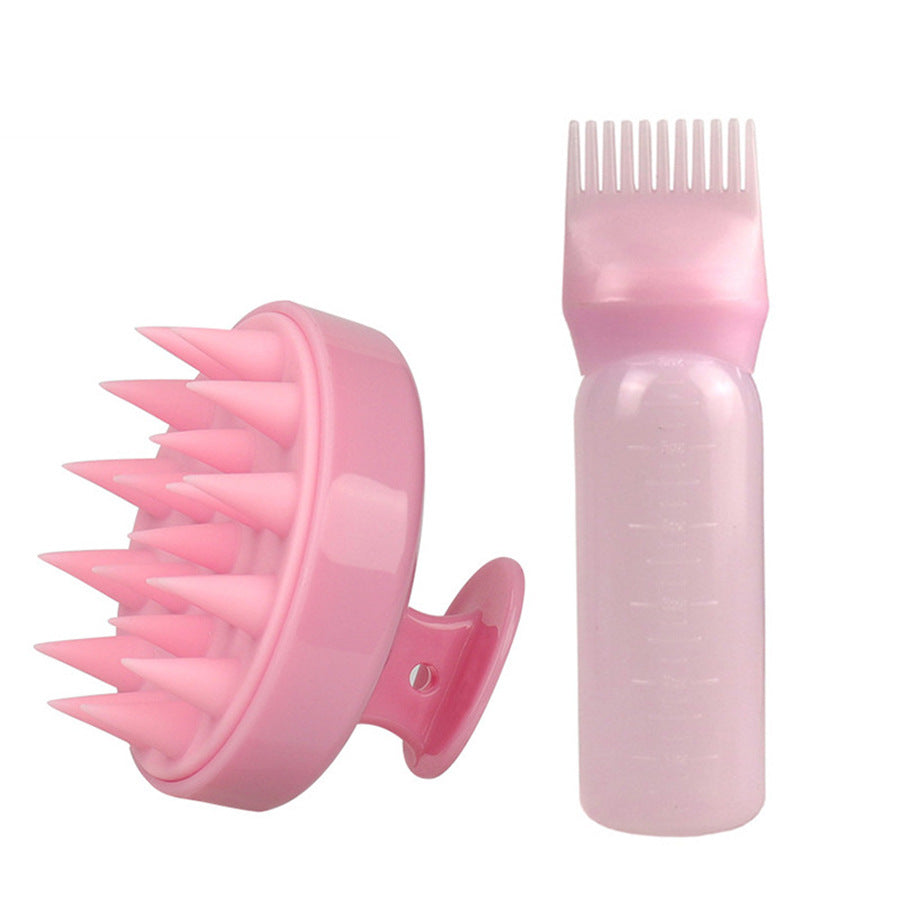 Manufacturer27Hair Washing Brush Scalp Massage Spray Bottle Dispenser Hollow Comb Styling Smooth Hair Comb Hairdressing Set