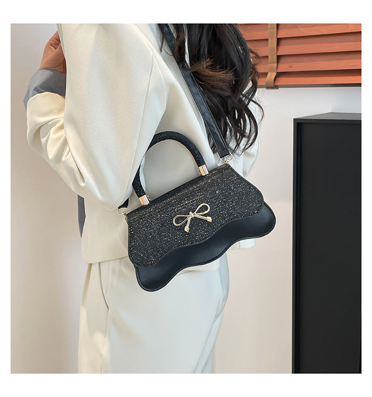 Fashion Trend Casual Simple Texture Baguette Bag2025Summer new style women's personalized shoulder crossbody bag