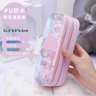 Back-to-School Season Double-Layer Pencil Case Large Capacity Simple Canvas Japanese Style ins Cute pencil case for girls and elementary school students http://detail.1688.com/offer/641079955231.html