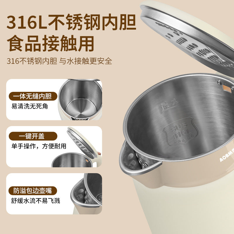 Aobomei ABOM Electric Kettle316Stainless Steel Seamless Inner Liner Insulated Kettle Electric kettle