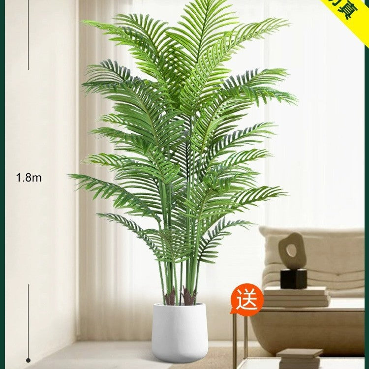 Artificial Green Plant High-End Light Luxury Anthurium Floor Potted Fake Flower Tree Indoor Living Room Bionic Plant Decorative Ornament