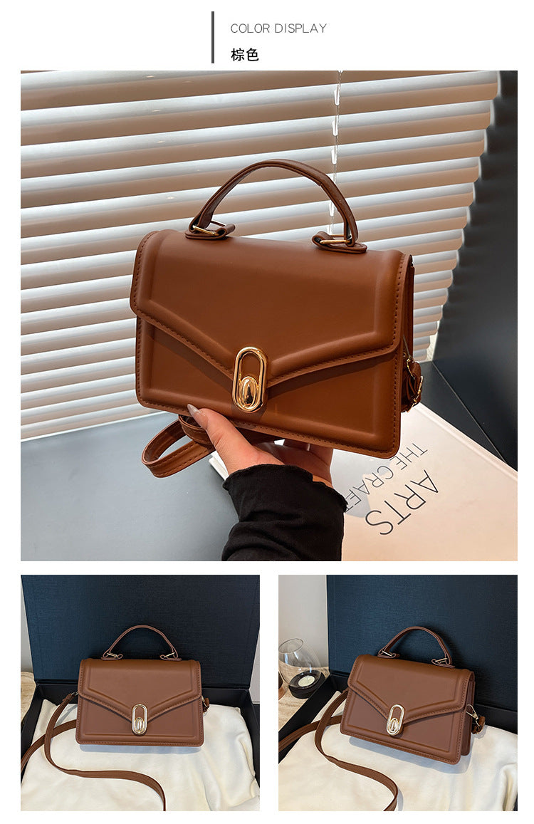 Fashionable and Elegant Small Square Bag2025Summer New Korean Style Niche Casual Commuter Crossbody Bag Trendy Shoulder Bag