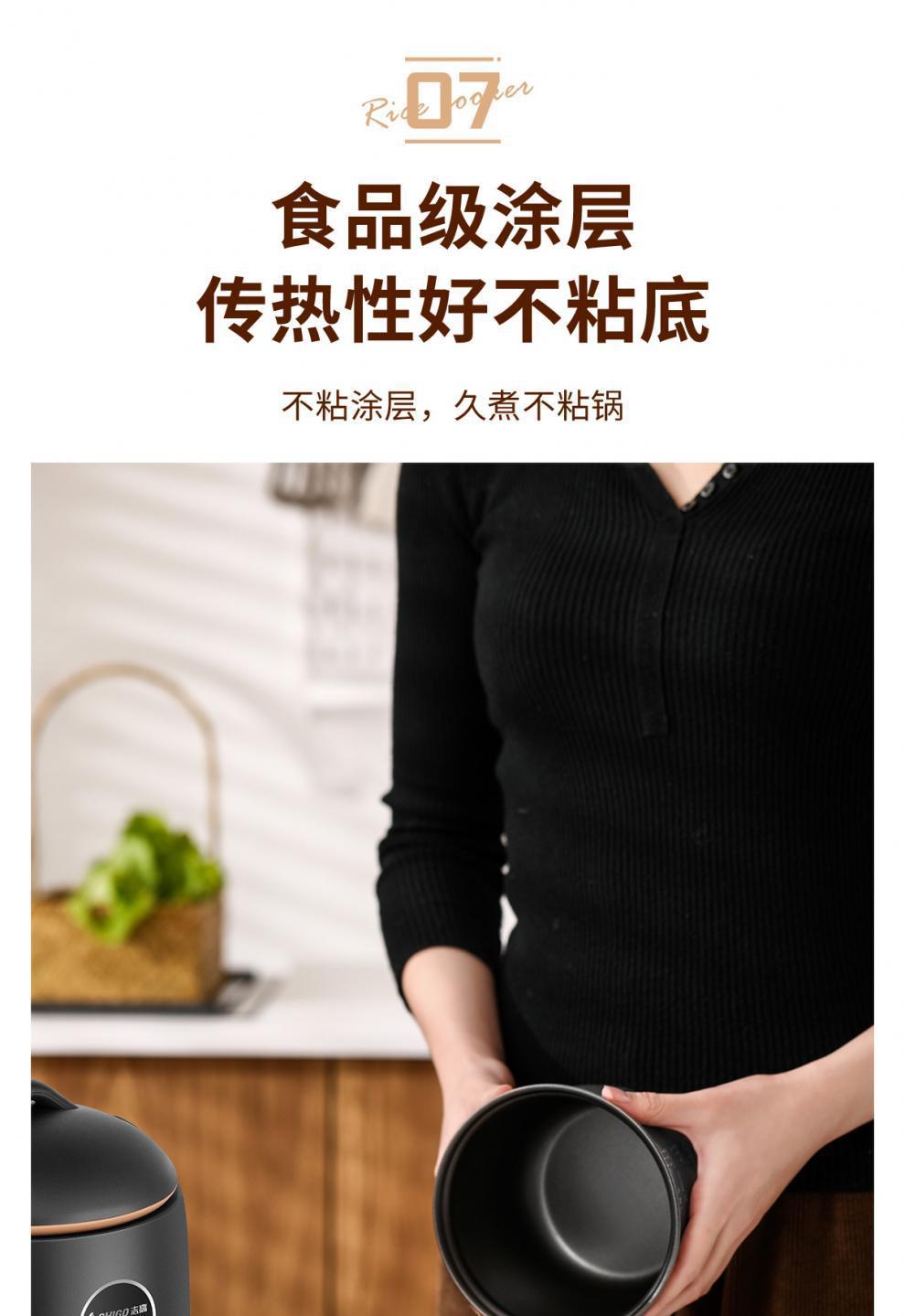 Suitable for Chigo Mini Rice Cooker Dormitory Low Power -Non-Stick Inner Pot Rice Cooker Gift Free Shipping Dropshipping