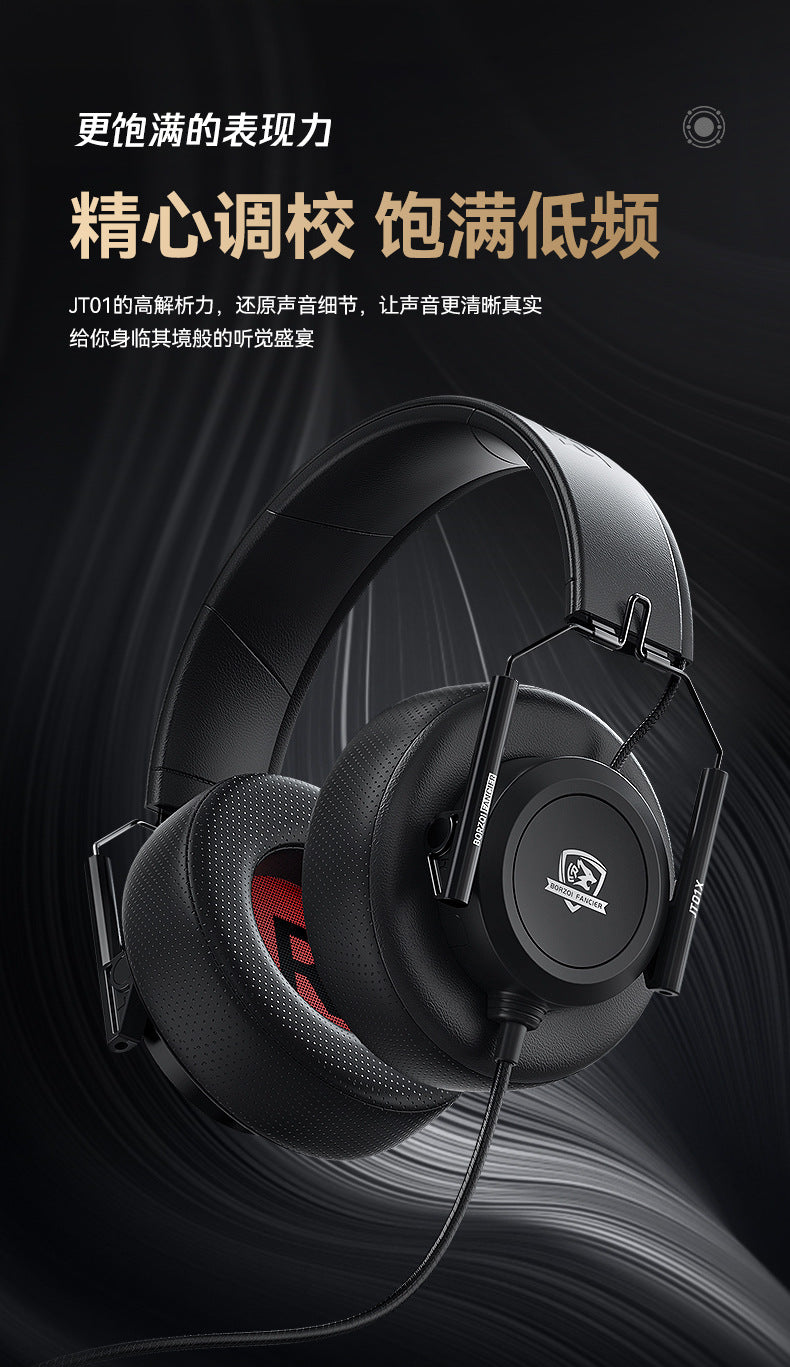 New Wolfhunter Model JT01x Over-Ear Monitoring Headphones Entry-level Movie Music Foldable Private Model Headphones In Stock