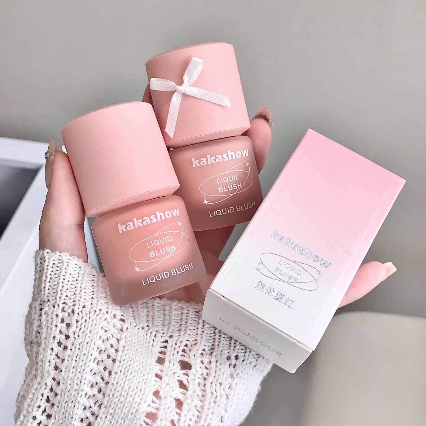 kakashow Freezing Color Liquid Blush Korean Style Hydrating Rouge Natural Red Blush Texture Instant Glow C487