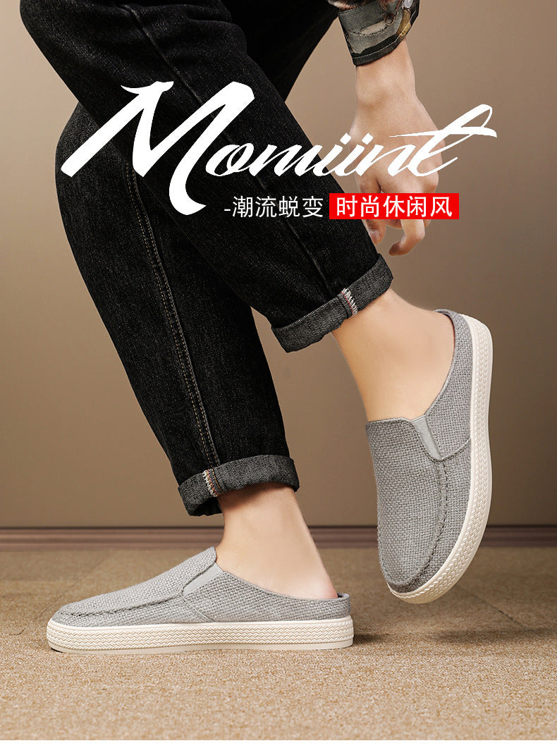 Men's Summer Breathable Casual Slip-On Shoes Comfortable Dad Shoes Outdoor Slippers Home Trendy Men's Shoes