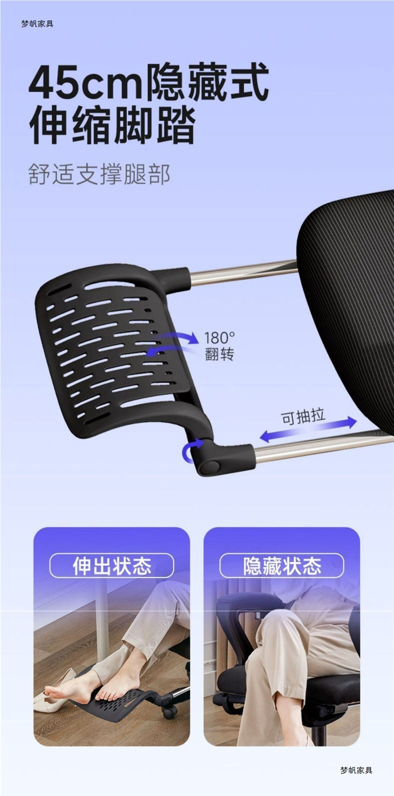 E-Sports Gaming Chair Computer Chair Reclining Nap Lift Swivel Footrest Office Chair Ergonomic Chair Comfortable for Long Sitting