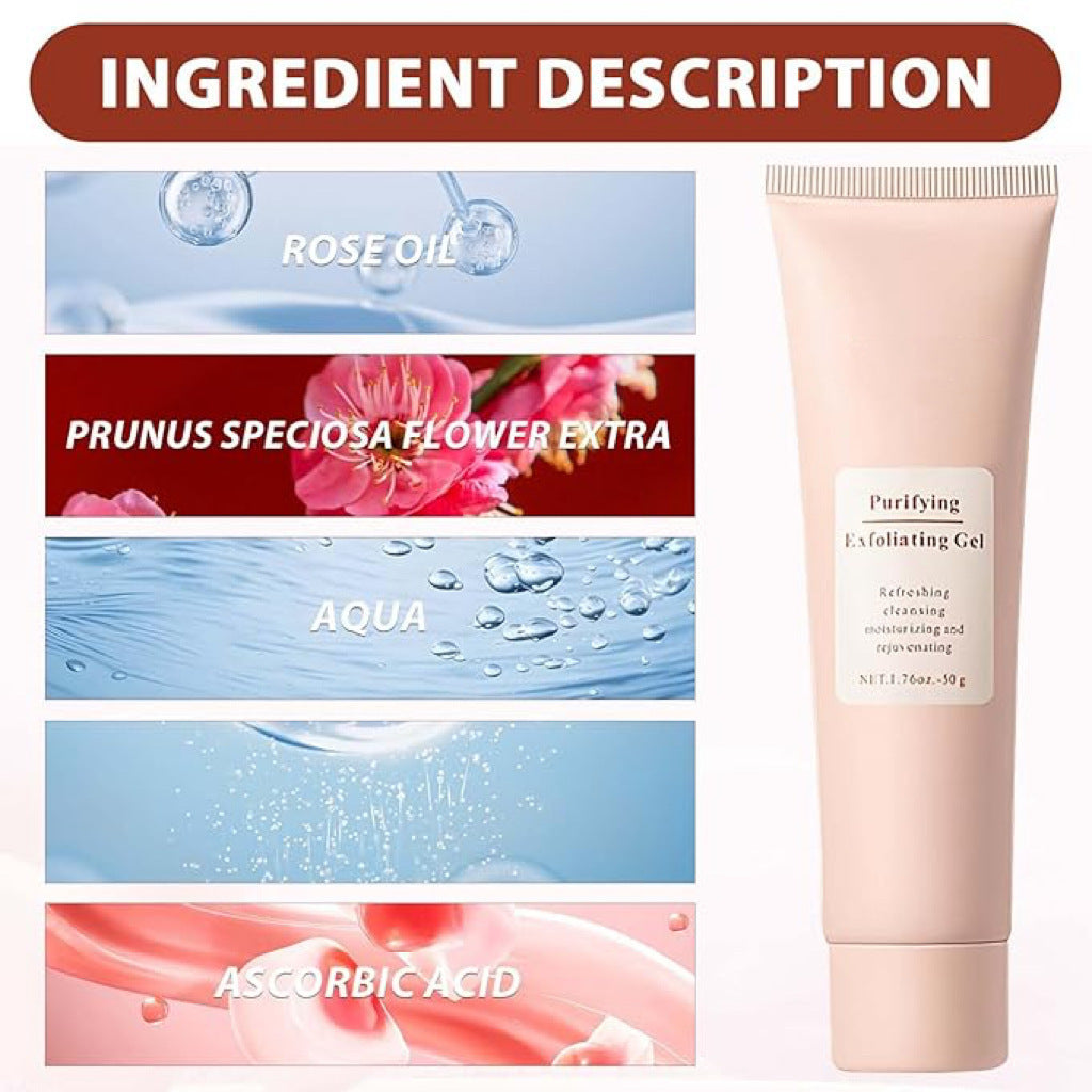 Cross-Border Hot-Selling Exfoliating Gel Cleanser Face Body Lotion Skin Scrub Cleansing Care Dead Skin Removal Gel