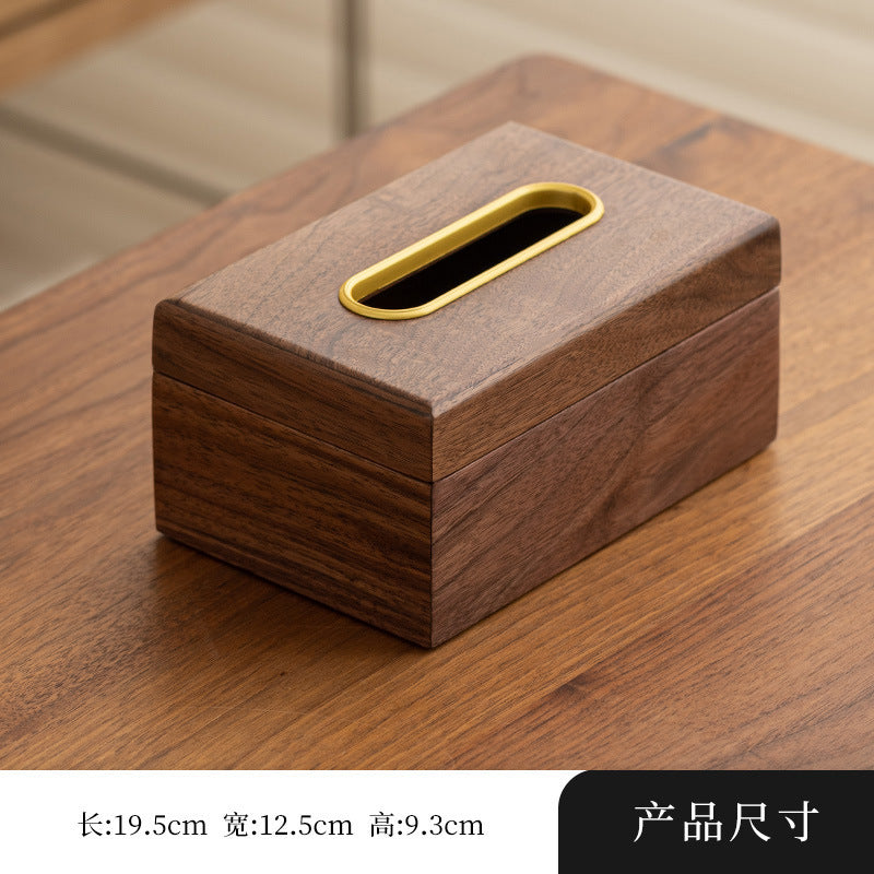 Walnut Ashtray for Home Living Room with Lid, Anti-Fly Ash, Stainless Steel Inner Liner, Creative Office Quality Ashtray
