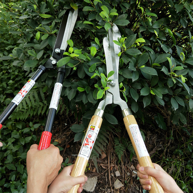 Gardening Scissors Telescopic Long Handle Garden Fruit Tree High Branch Hedge Shears Pruning Shears Lawn Shears SK5Effort-Saving Fence Shears