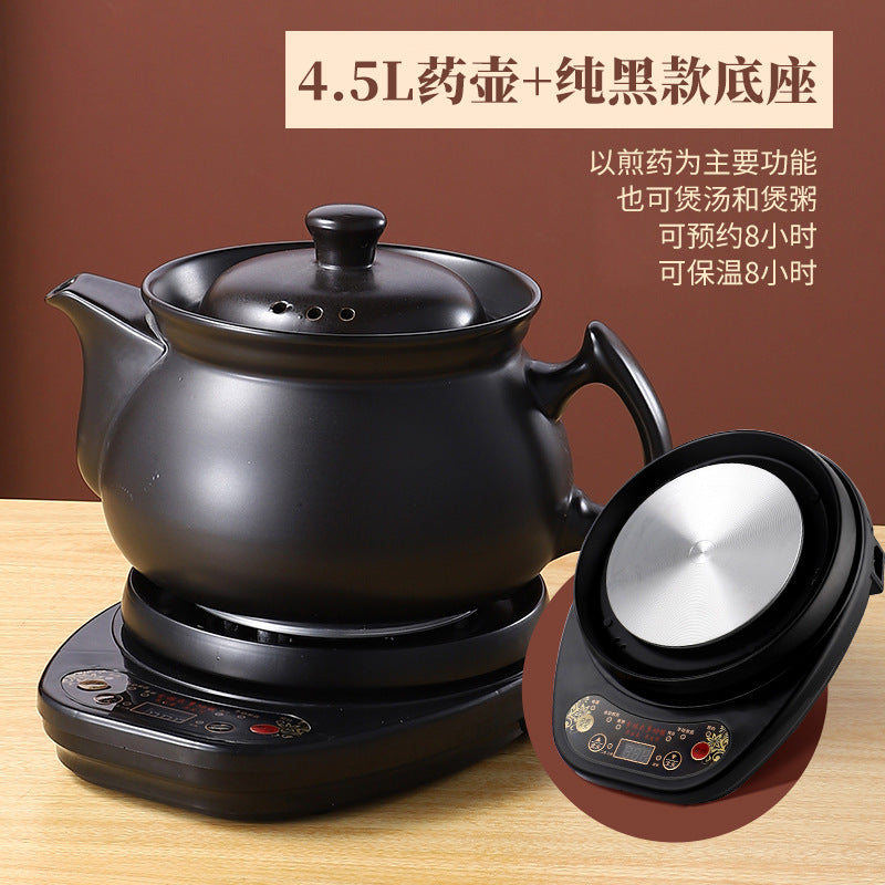 110V Large Capacity Decoction Pot Automatic Health Pot Ceramic Electric Clay Pot for Traditional Chinese Medicine Home Use