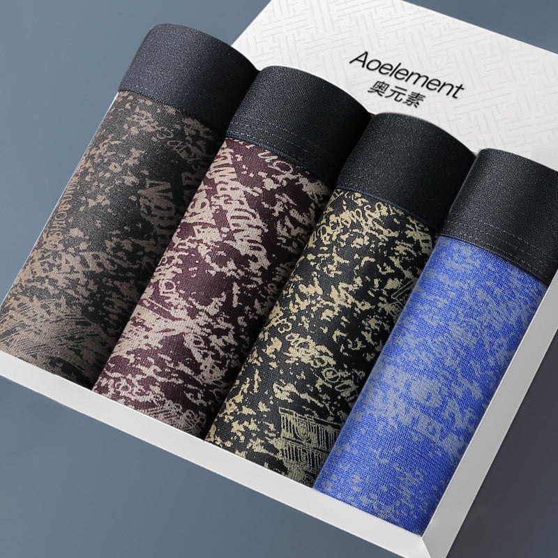 Four-Pack Gift Box Men's Wholesale Underwear Men's Boxer Briefs Breathable Youth Triangle Underwear Men's Underwear Wholesale http://detail.1688.com/offer/615341246204.html