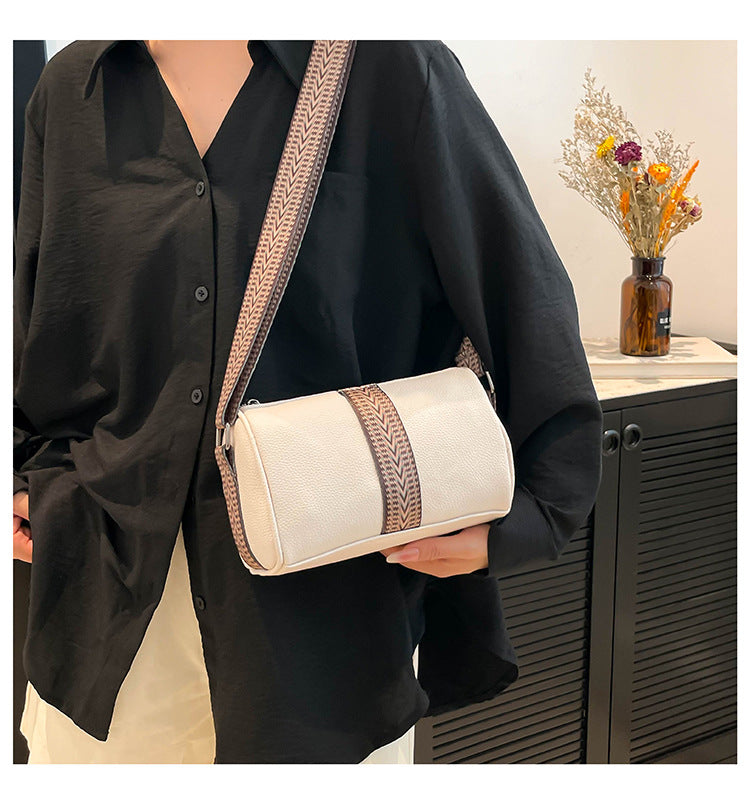 Genuine Leather Fashion Large Capacity Women's Bag2023New Top Layer Cowhide European and American Retro Casual Bag Trendy Single Shoulder Crossbody Bag