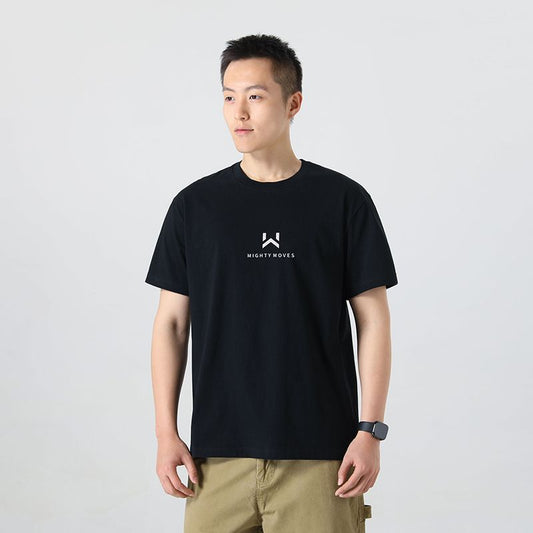 Printed cotton ice silk cool summer short sleeves T Men's American Style High Street Simple Loose Short Shirt t Couple Style