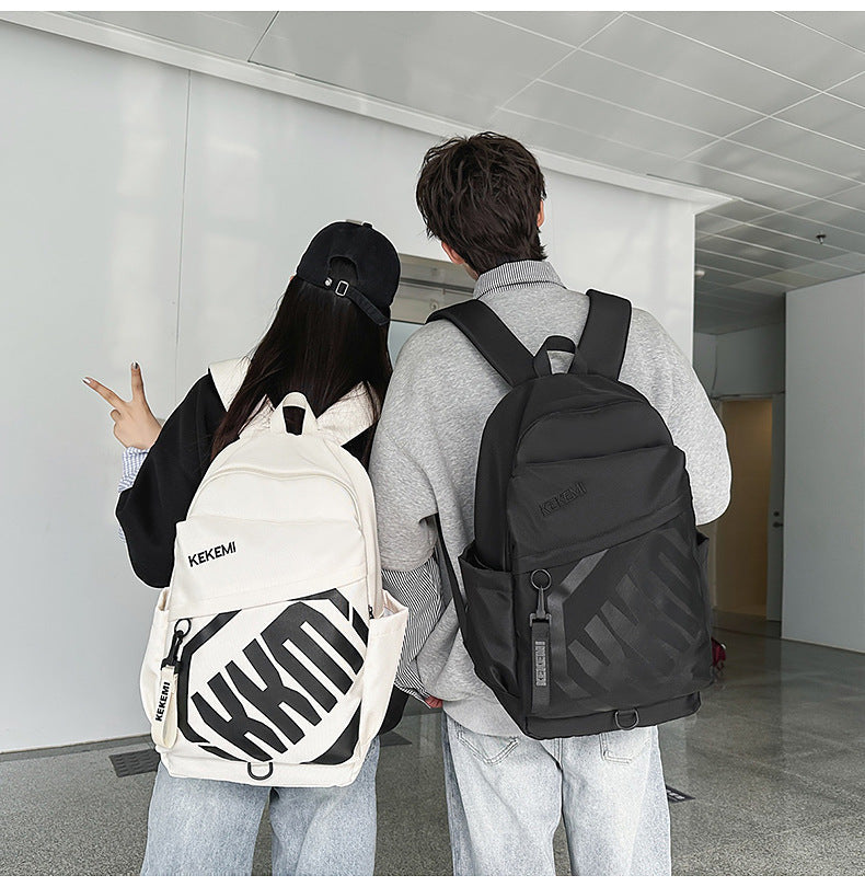 Cross-border Trade Casual Backpack Trendy Letter Waterproof Backpack Large-capacity outdoor travel high-value backpack http://detail.1688.com/offer/972131324440.html