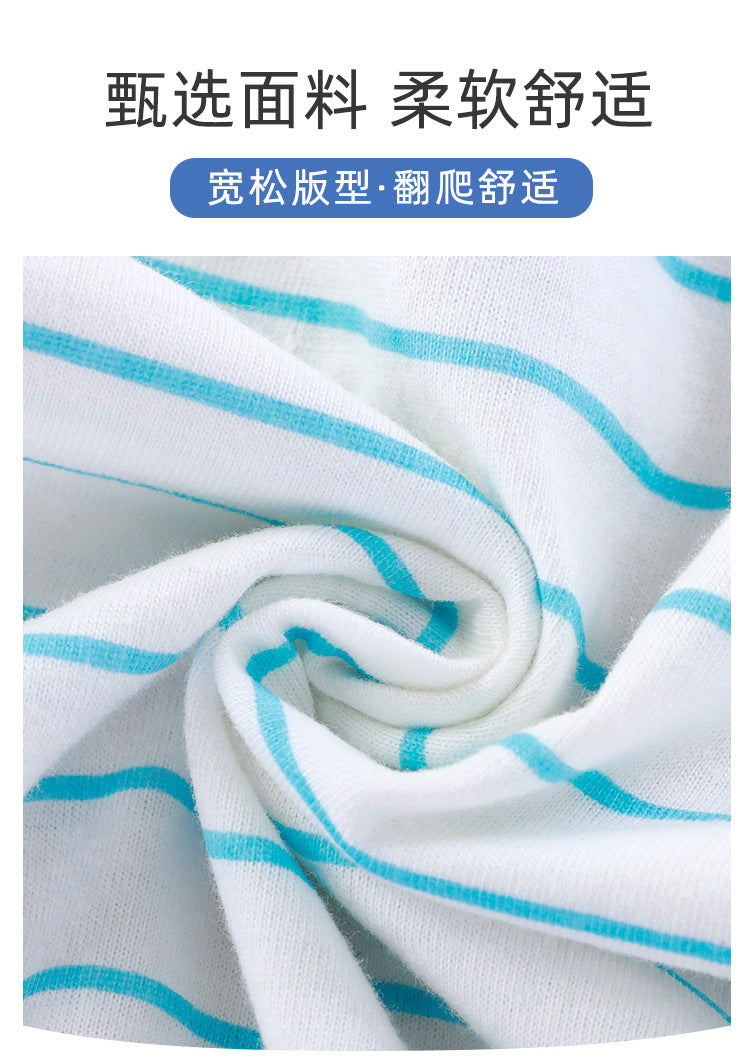Summer New Baby Romper for Boys and Girls, Thin Cotton Sleeveless Jumpsuit Newborn Striped Vest Romper