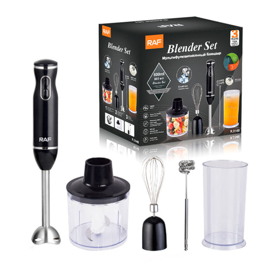 European Standard5Combination1Multifunctional Kitchen Handheld Cooking Stick Baby Food Electric Stirring Stick Milk Juicer Meat Grinder