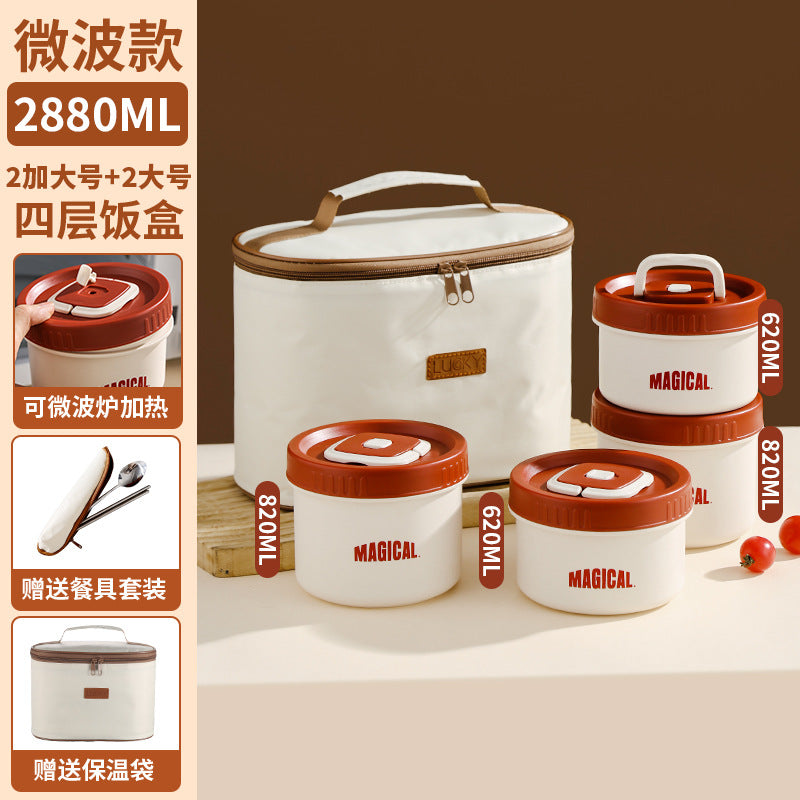 Corporate Annual Meeting Gifts Opening Offer logo Souvenirs for employees and customers lunch boxes bento cutlery gift set