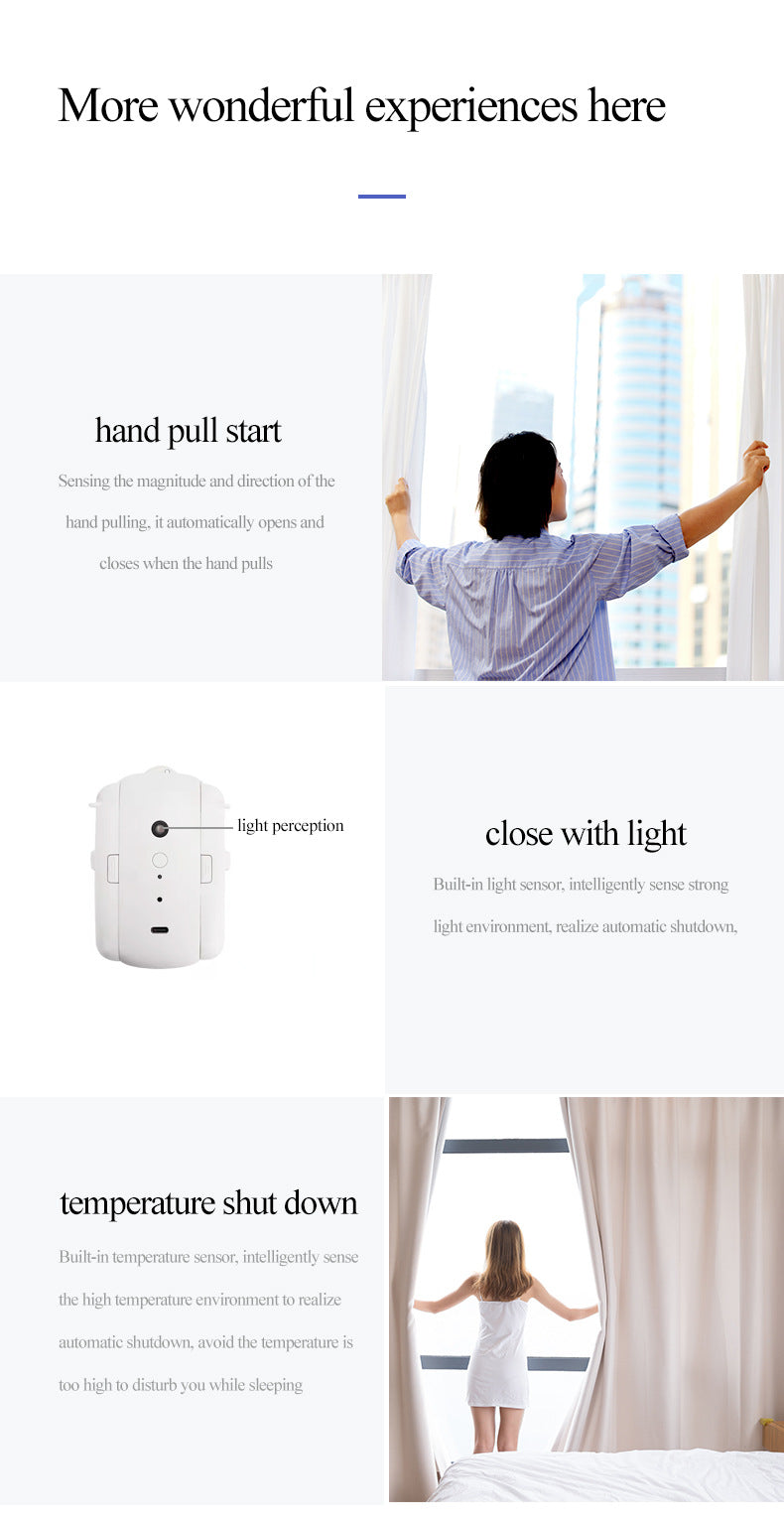Electric Curtain Motor Smart Home Curtain Assistant Tuya Mobile Remote Control Automatic Smart Curtain Companion