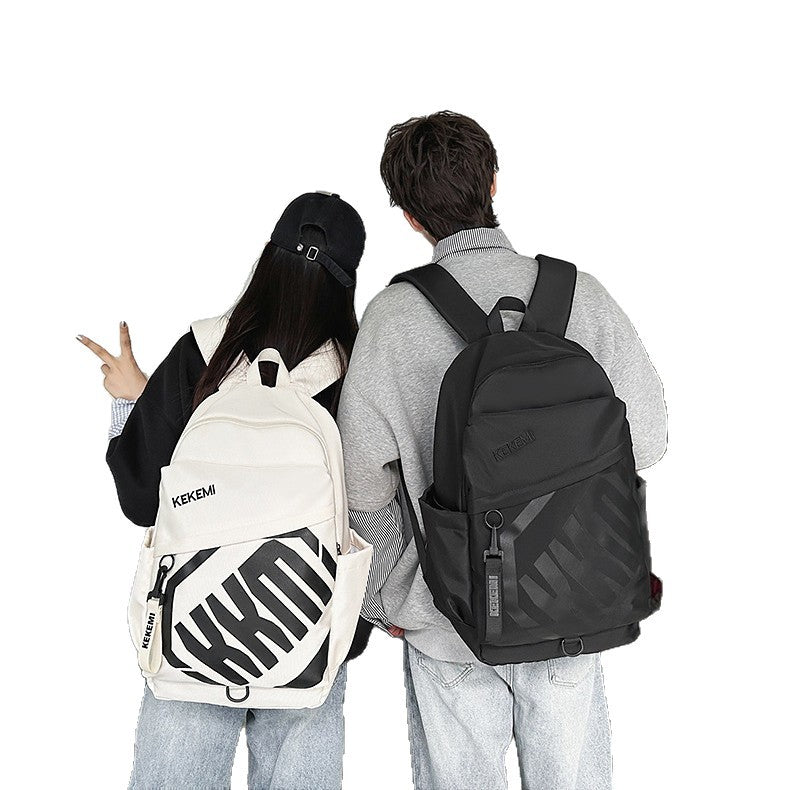 Cross-border Trade Casual Backpack Trendy Letter Waterproof Backpack Large-capacity outdoor travel high-value backpack http://detail.1688.com/offer/972131324440.html