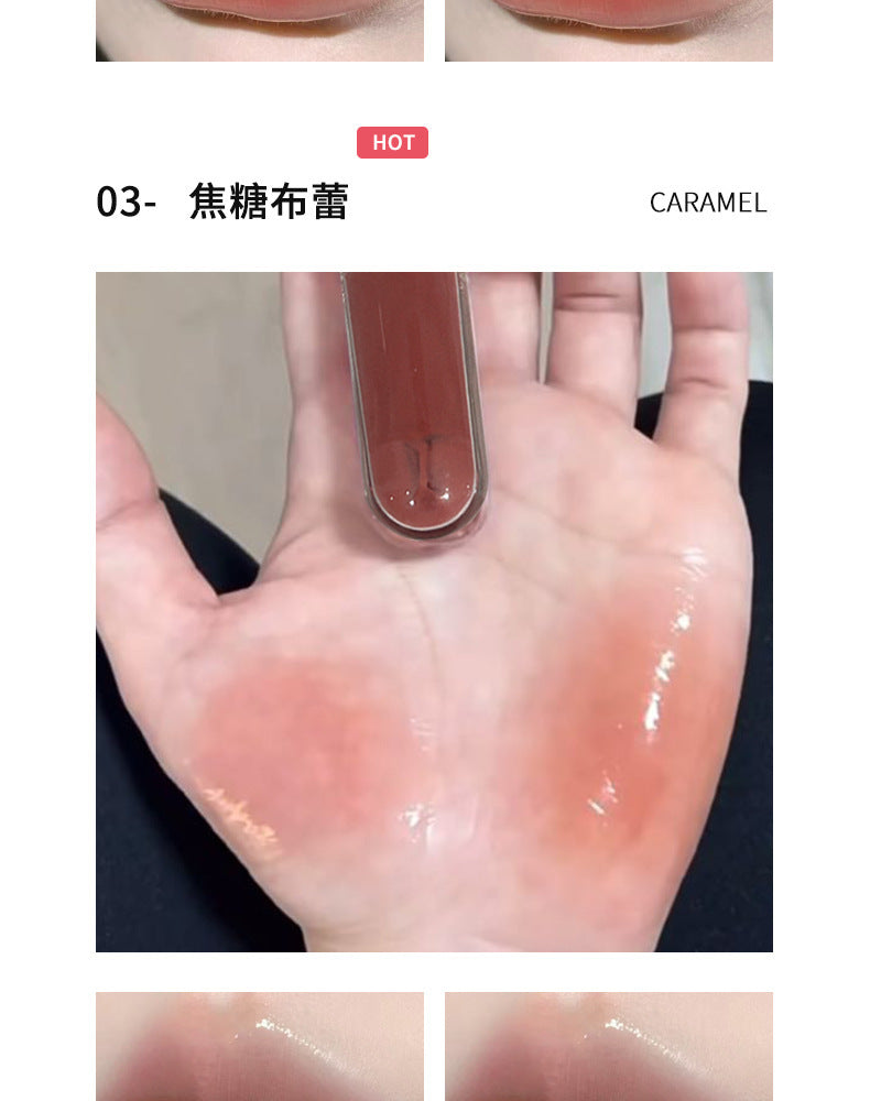HERORANGE Moisturizing Dual-Ended Lip Gloss Velvet Matte Water Gloss Mirror Double Texture Non-Sticky Lipstick HR499