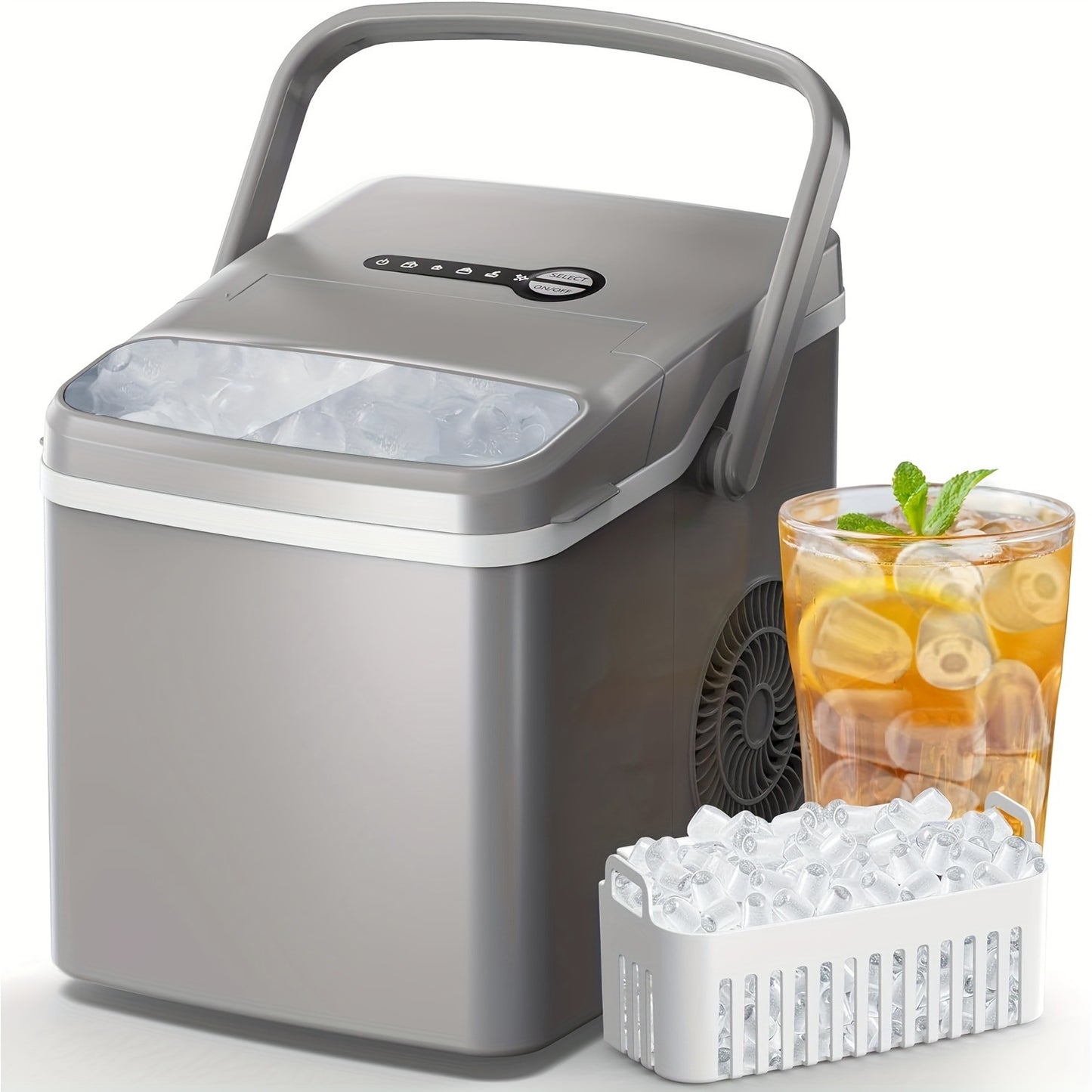 Desktop Ice Maker 45/30/26/100 Pounds Bidirectional Water