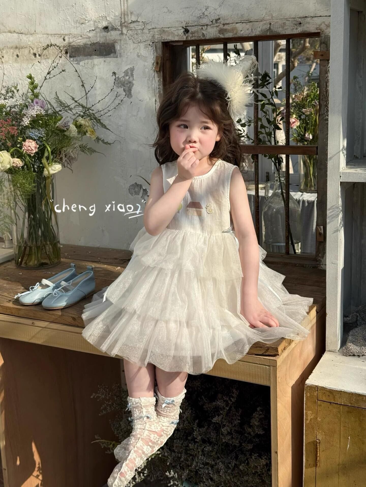 Sweet Little Girl Dress Summer Children's Clothing New Birthday Dress Children's Tulle Dress Princess Dress Girl Cake Dress
