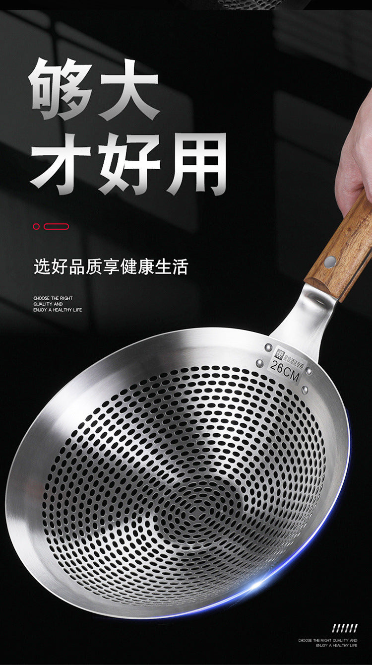 Extra Large Thickened Stainless Steel Strainer for Home Use, Noodle Strainer, Dumpling Strainer, Large Kitchen Oil Strainer, Sieve