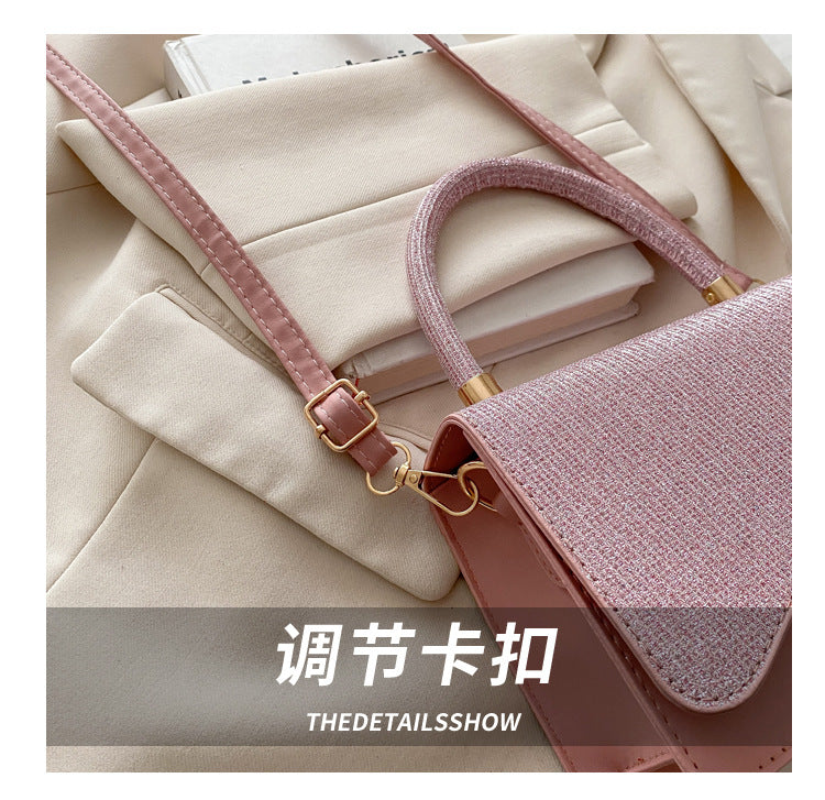 Women's New Bag2025Spring Fashion Light Luxury High-End Diamond-Studded Bag Simple Crossbody Bag for Women Large Capacity Hot Sale
