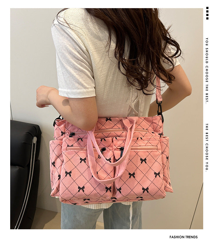 2025Summer New Simple Fashion Underarm Tote Bag This Year's Trendy Retro Commuter Shoulder Bag for Women