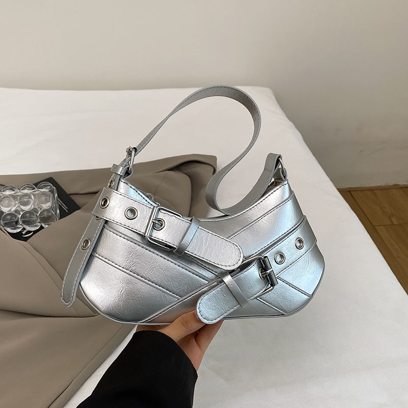 Women's Bag2025New Bag Niche Texture Baguette Bag Retro Underarm Bag Versatile ins Trendy Single Shoulder Crossbody Bag