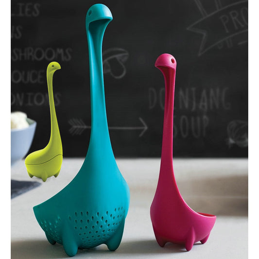 Amazon Creative Loch Ness Monster Spoon Cartoon Food Grade Plastic Spoon Kitchen Tool Manufacturer Wholesale