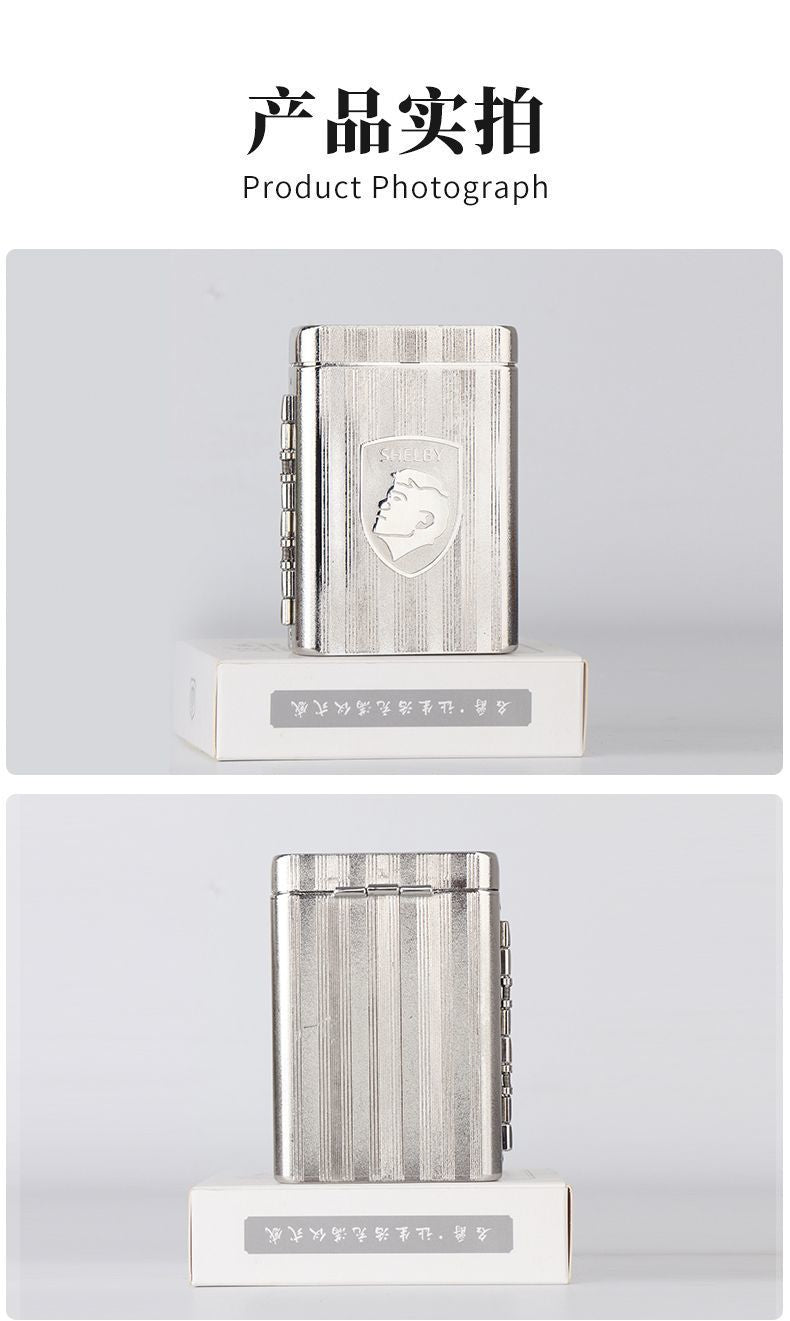 MG New Model Harland Cigarette Case Bloodbath Cigarettes Gangster Style Thick Cigarettes16Metal Side Three-Way Factory Direct Sale